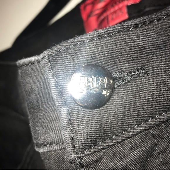 TRIPP NYC Vintage Goth Multi Zipper D Rings Black Jeans Pant Woman Girls… - Picture 9 of 12